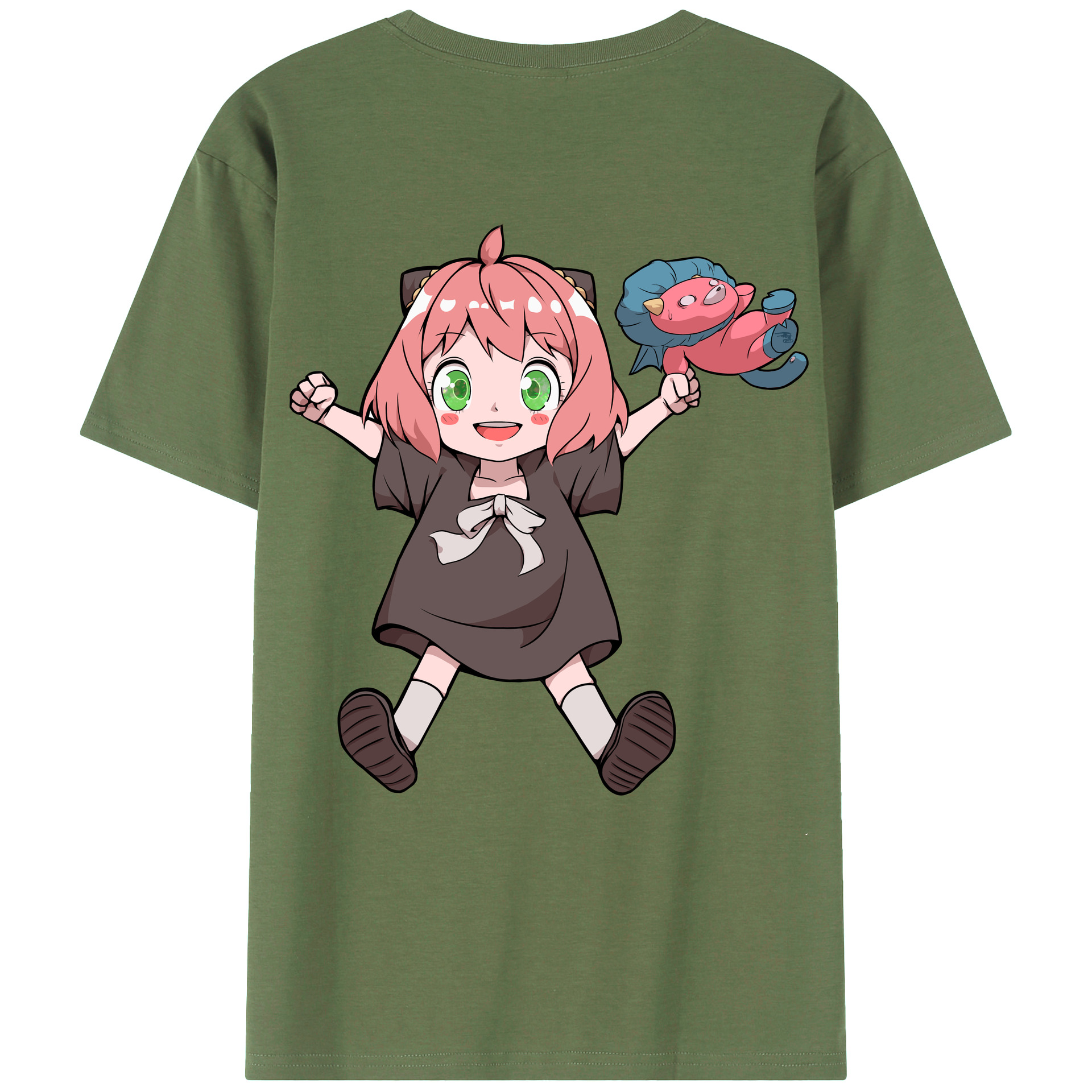 （画像用） SPY×FAMILY间谍家家酒 綿100％ メンズ半袖Tシャツ（バックプリント） 通気性